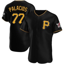 Joshua Palacios Pittsburgh Pirates Men's Authentic Alternate Jersey - Black