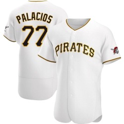 Joshua Palacios Pittsburgh Pirates Men's Authentic Home Jersey - White