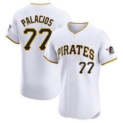 Joshua Palacios Pittsburgh Pirates Men's Elite Home Jersey - White