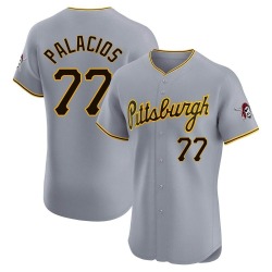 Joshua Palacios Pittsburgh Pirates Men's Elite Road Jersey - Gray