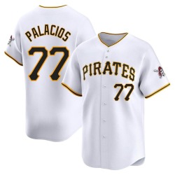 Joshua Palacios Pittsburgh Pirates Men's Limited Home Jersey - White