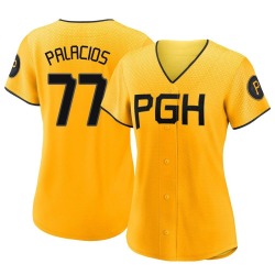 Joshua Palacios Pittsburgh Pirates Women's Authentic 2023 City Connect Jersey - Gold