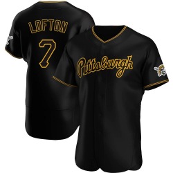 Kenny Lofton Pittsburgh Pirates Men's Authentic Alternate Team Jersey - Black