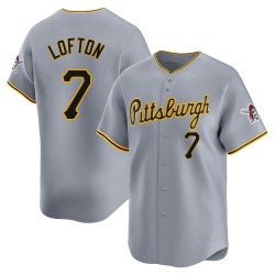 Kenny Lofton Pittsburgh Pirates Men's Limited Away Jersey - Gray