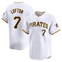 Kenny Lofton Pittsburgh Pirates Men's Limited Home Jersey - White