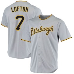 Kenny Lofton Pittsburgh Pirates Men's Replica Road Jersey - Gray