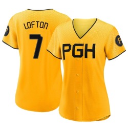 Kenny Lofton Pittsburgh Pirates Women's Authentic 2023 City Connect Jersey - Gold