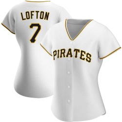 Kenny Lofton Pittsburgh Pirates Women's Authentic Home Jersey - White