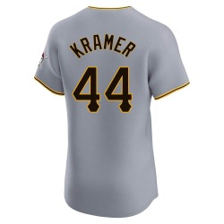 Kevin Kramer Pittsburgh Pirates Men's Elite Road Jersey - Gray