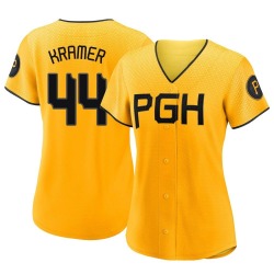 Kevin Kramer Pittsburgh Pirates Women's Authentic 2023 City Connect Jersey - Gold