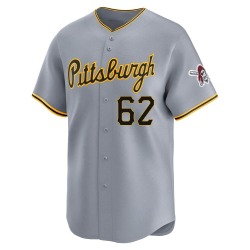 Kyle Nicolas Pittsburgh Pirates Men's Limited Away Jersey - Gray