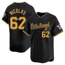 Kyle Nicolas Pittsburgh Pirates Youth Limited Alternate Jersey - Black