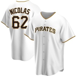 Kyle Nicolas Pittsburgh Pirates Youth Replica Home Jersey - White