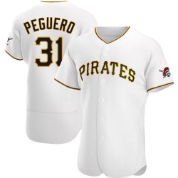 Liover Peguero Pittsburgh Pirates Men's Authentic Home Jersey - White