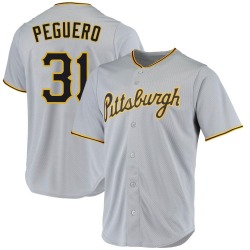 Liover Peguero Pittsburgh Pirates Men's Replica Road Jersey - Gray