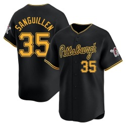 Manny Sanguillen Pittsburgh Pirates Men's Limited Alternate Jersey - Black