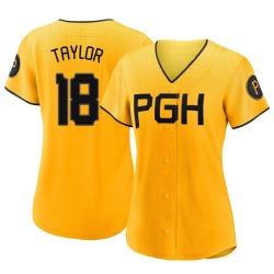 Michael Taylor Pittsburgh Pirates Women's Authentic 2023 City Connect Jersey - Gold