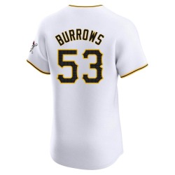 Mike Burrows Pittsburgh Pirates Men's Elite Home Jersey - White