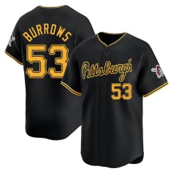 Mike Burrows Pittsburgh Pirates Youth Limited Alternate Jersey - Black