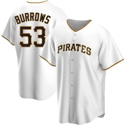 Mike Burrows Pittsburgh Pirates Youth Replica Home Jersey - White