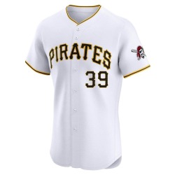 Nick Gonzales Pittsburgh Pirates Men's Elite Home Jersey - White