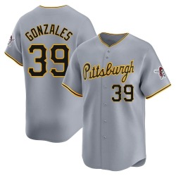 Nick Gonzales Pittsburgh Pirates Men's Limited Away Jersey - Gray