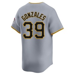 Nick Gonzales Pittsburgh Pirates Men's Limited Away Jersey - Gray