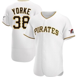 Nick Yorke Pittsburgh Pirates Men's Authentic Home Jersey - White