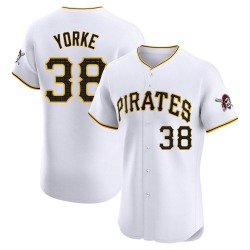 Nick Yorke Pittsburgh Pirates Men's Elite Home Jersey - White