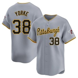 Nick Yorke Pittsburgh Pirates Men's Limited Away Jersey - Gray