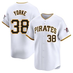 Nick Yorke Pittsburgh Pirates Men's Limited Home Jersey - White