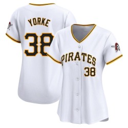 Nick Yorke Pittsburgh Pirates Women's Limited Home Jersey - White