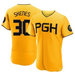 Paul Skenes Pittsburgh Pirates Men's Authentic 2023 City Connect Jersey - Gold