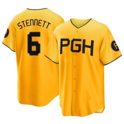 Rennie Stennett Pittsburgh Pirates Men's Replica 2023 City Connect Jersey - Gold