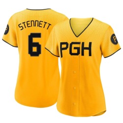 Rennie Stennett Pittsburgh Pirates Women's Authentic 2023 City Connect Jersey - Gold