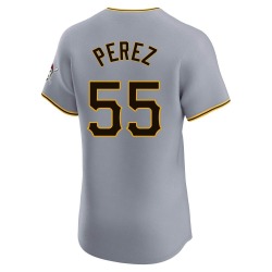 Roberto Perez Pittsburgh Pirates Men's Elite Road Jersey - Gray