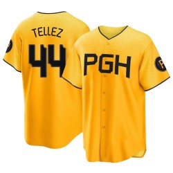 Rowdy Tellez Pittsburgh Pirates Youth Replica 2023 City Connect Jersey - Gold