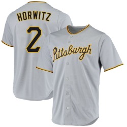 Spencer Horwitz Pittsburgh Pirates Men's Replica Road Jersey - Gray