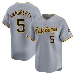 Travis Swaggerty Pittsburgh Pirates Men's Limited Away Jersey - Gray