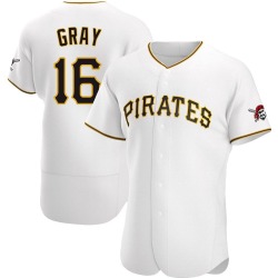 Tristan Gray Pittsburgh Pirates Men's Authentic Home Jersey - White