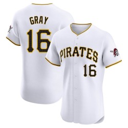 Tristan Gray Pittsburgh Pirates Men's Elite Home Jersey - White