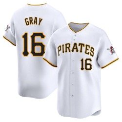 Tristan Gray Pittsburgh Pirates Men's Limited Home Jersey - White