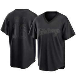 Tristan Gray Pittsburgh Pirates Men's Replica Pitch Fashion Jersey - Black