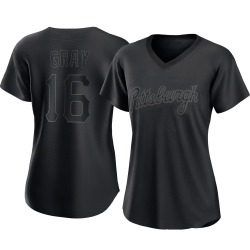 Tristan Gray Pittsburgh Pirates Women's Authentic Pitch Fashion Jersey - Black