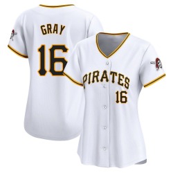 Tristan Gray Pittsburgh Pirates Women's Limited Home Jersey - White