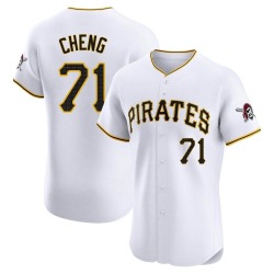 Tsung-Che Cheng Pittsburgh Pirates Men's Elite Home Jersey - White