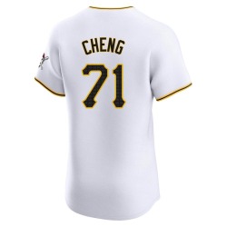 Tsung-Che Cheng Pittsburgh Pirates Men's Elite Home Jersey - White