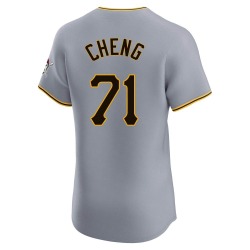 Tsung-Che Cheng Pittsburgh Pirates Men's Elite Road Jersey - Gray