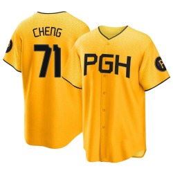 Tsung-Che Cheng Pittsburgh Pirates Men's Replica 2023 City Connect Jersey - Gold