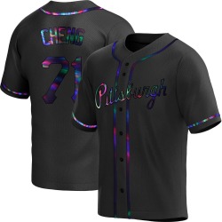 Tsung-Che Cheng Pittsburgh Pirates Men's Replica Alternate Jersey - Black Holographic